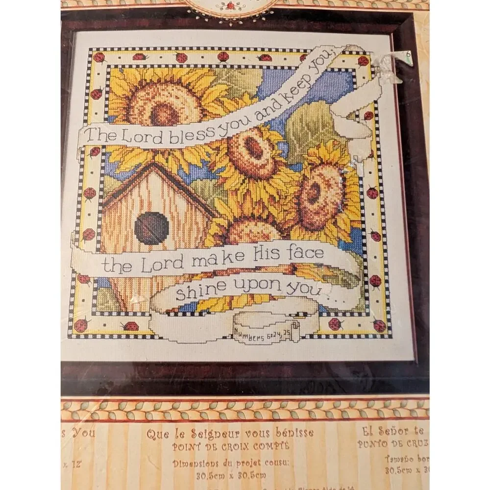 Bucilla Counted Cross Stitch Kit – “The Lord Bless You” – Karla Dornacher